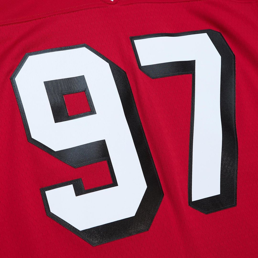 Men's San Francisco 49ers Bryant Young White Legacy Replica NFL Football Jersey - view 10