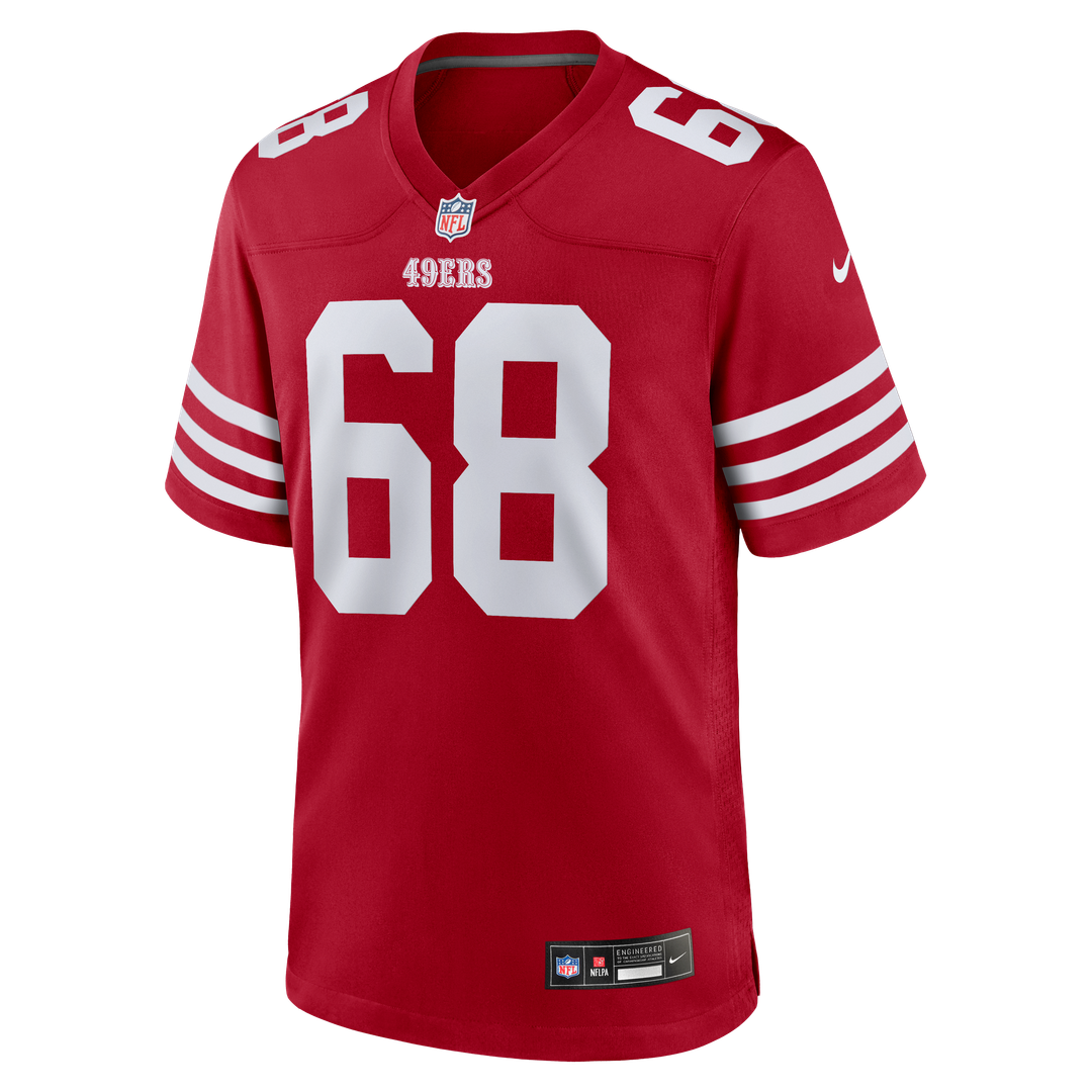 Men's San Francisco 49ers Colton McKivitz Scarlet Game NFL Football Jersey - view 2