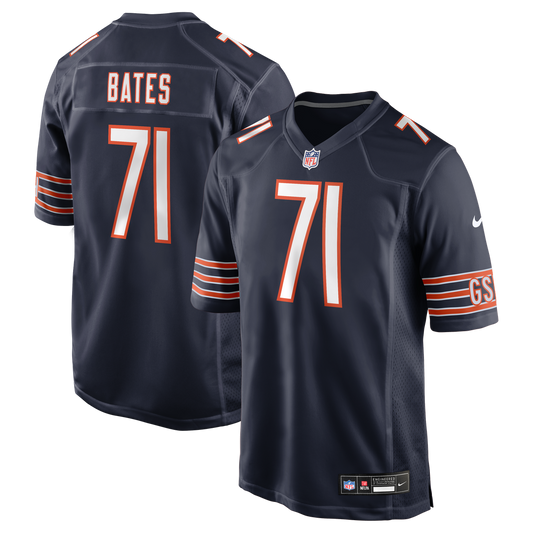 Men's Chicago Bears Ryan Bates Navy Game NFL Football Jersey - view 1