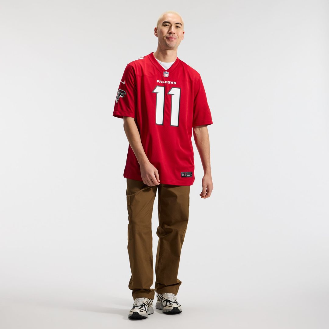 Men's Atlanta Falcons Jalon Walker Red Game NFL Football Jersey - view 5