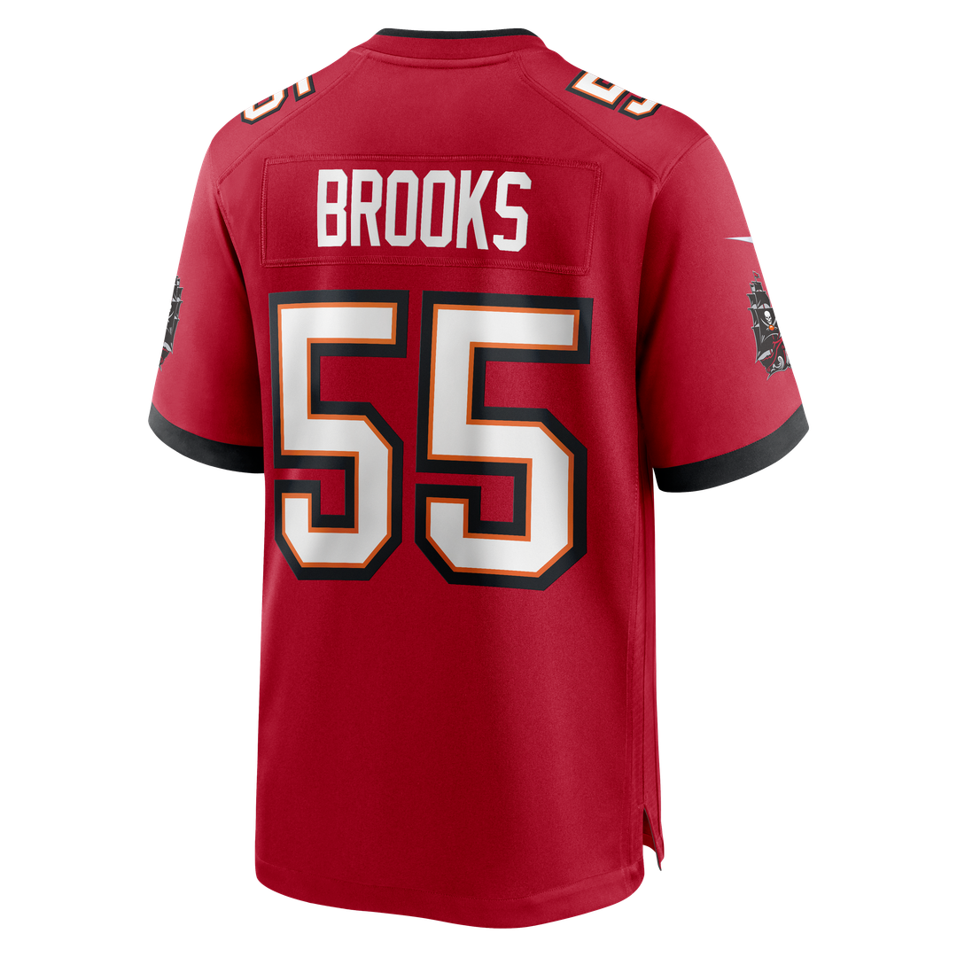 Men's Tampa Bay Buccaneers Derrick Brooks Red Game NFL Football Jersey - view 3