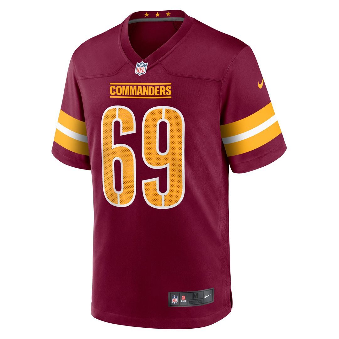 Men's Washington Commanders Tyler Ott Burgundy Game NFL Football Jersey - view 2