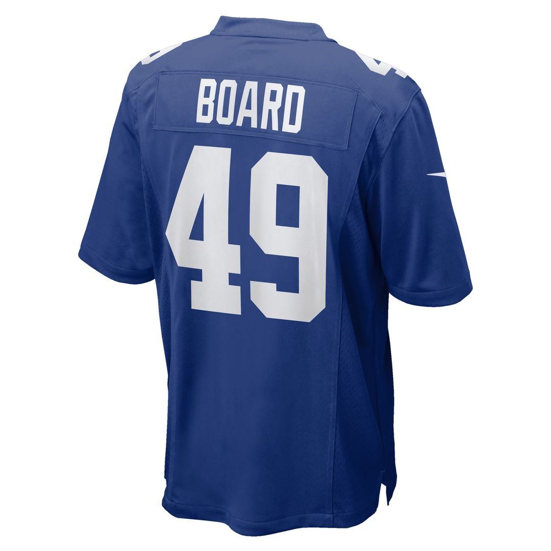 Men's New York Giants Chris Board Royal Team Game NFL Football Jersey - view 3