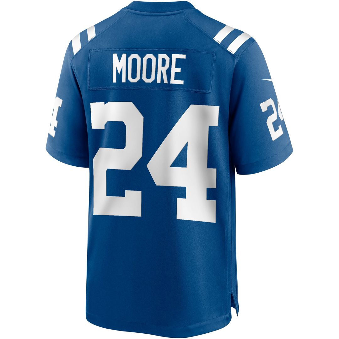 Men's Indianapolis Colts Lenny Moore Royal Game NFL Football Jersey - view 3