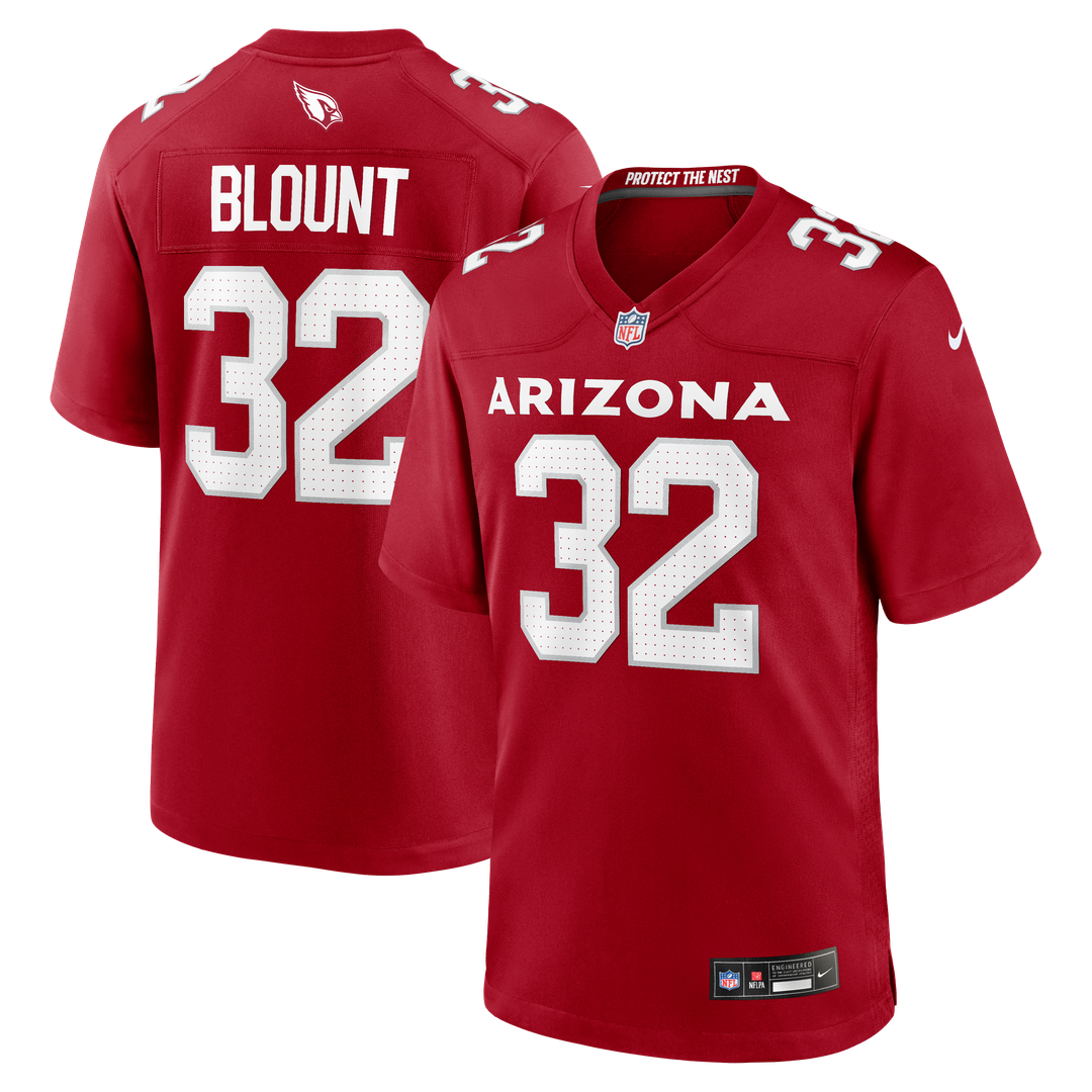 Men's Arizona Cardinals Joey Blount Cardinal Game NFL Football Jersey - view 1