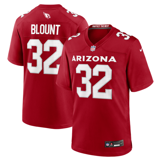 Men's Arizona Cardinals Joey Blount Cardinal Game NFL Football Jersey - view 1