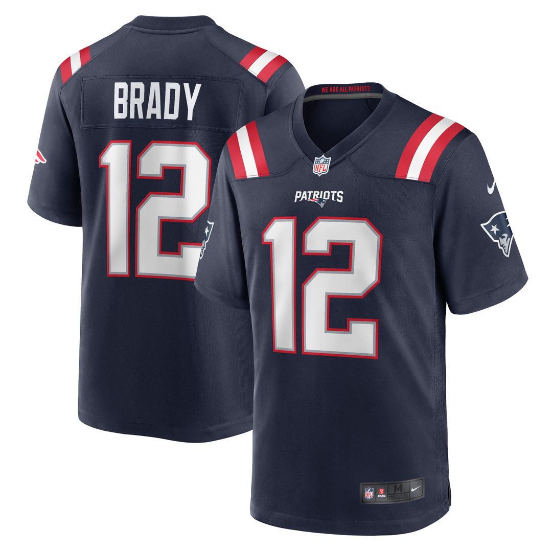 Men's New England Patriots Tom Brady White Retired Game NFL Football Jersey - view 7