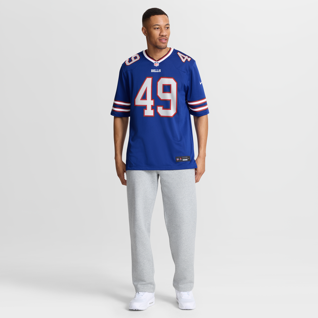 Men's Buffalo Bills DaShaun White Royal Team Game NFL Football Jersey - view 4