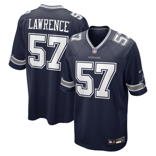 Men's Dallas Cowboys Malachi Lawrence Navy Team Game NFL Football Jersey - view 1