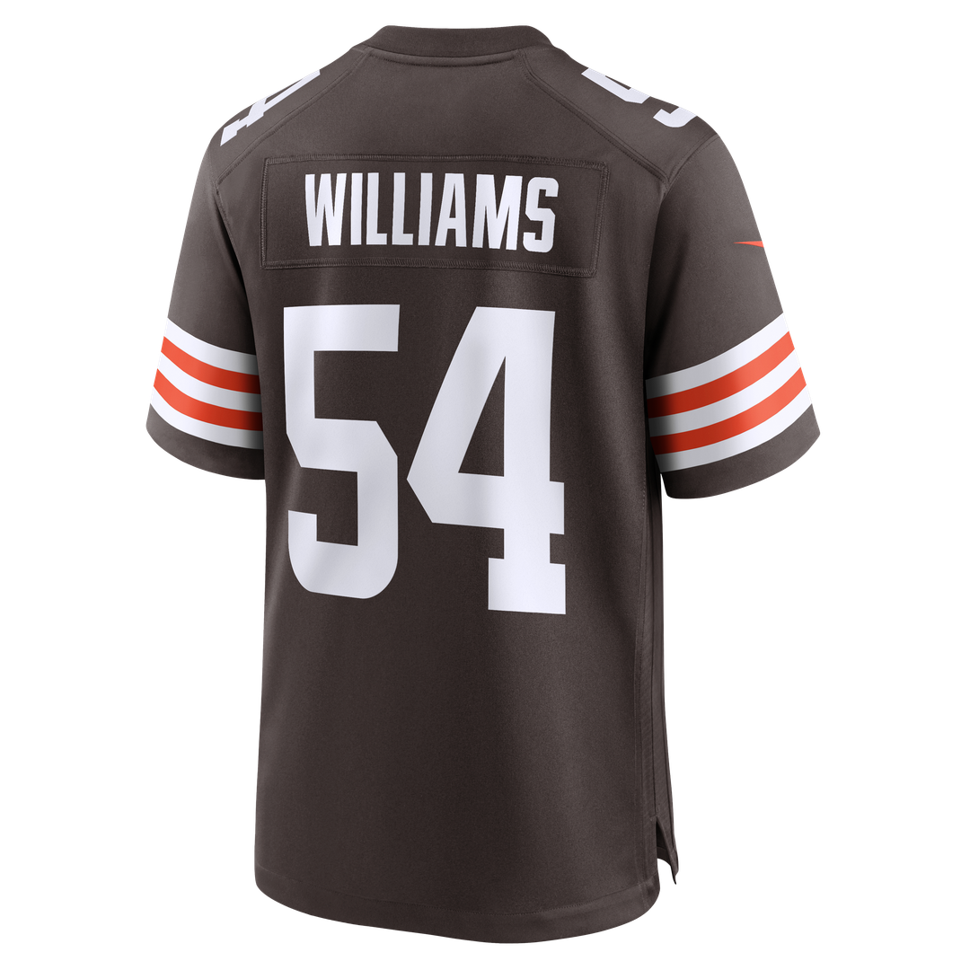 Men's Cleveland Browns Sam Williams Brown Team Game NFL Football Jersey - view 5