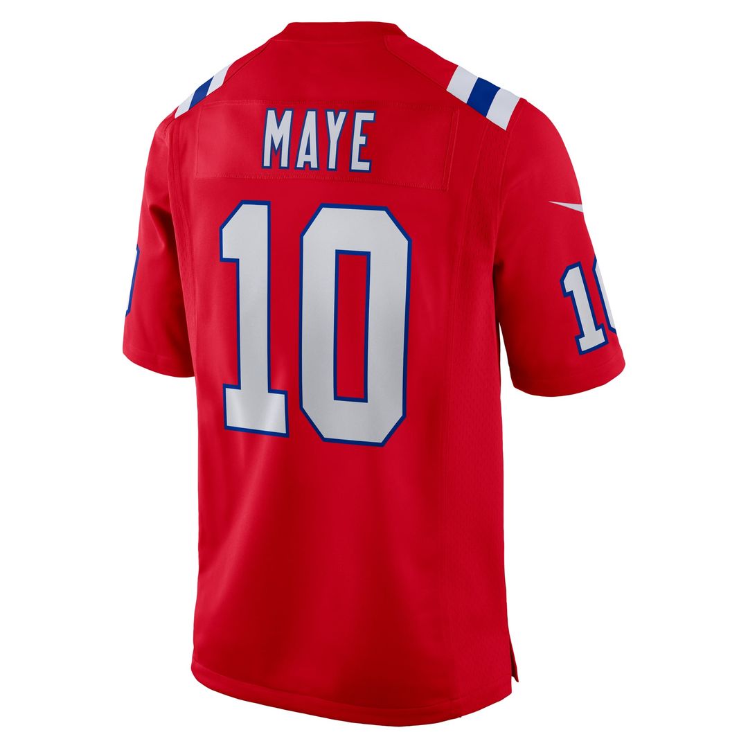 Men's New England Patriots Drake Maye Navy Player Game NFL Football Jersey - view 33