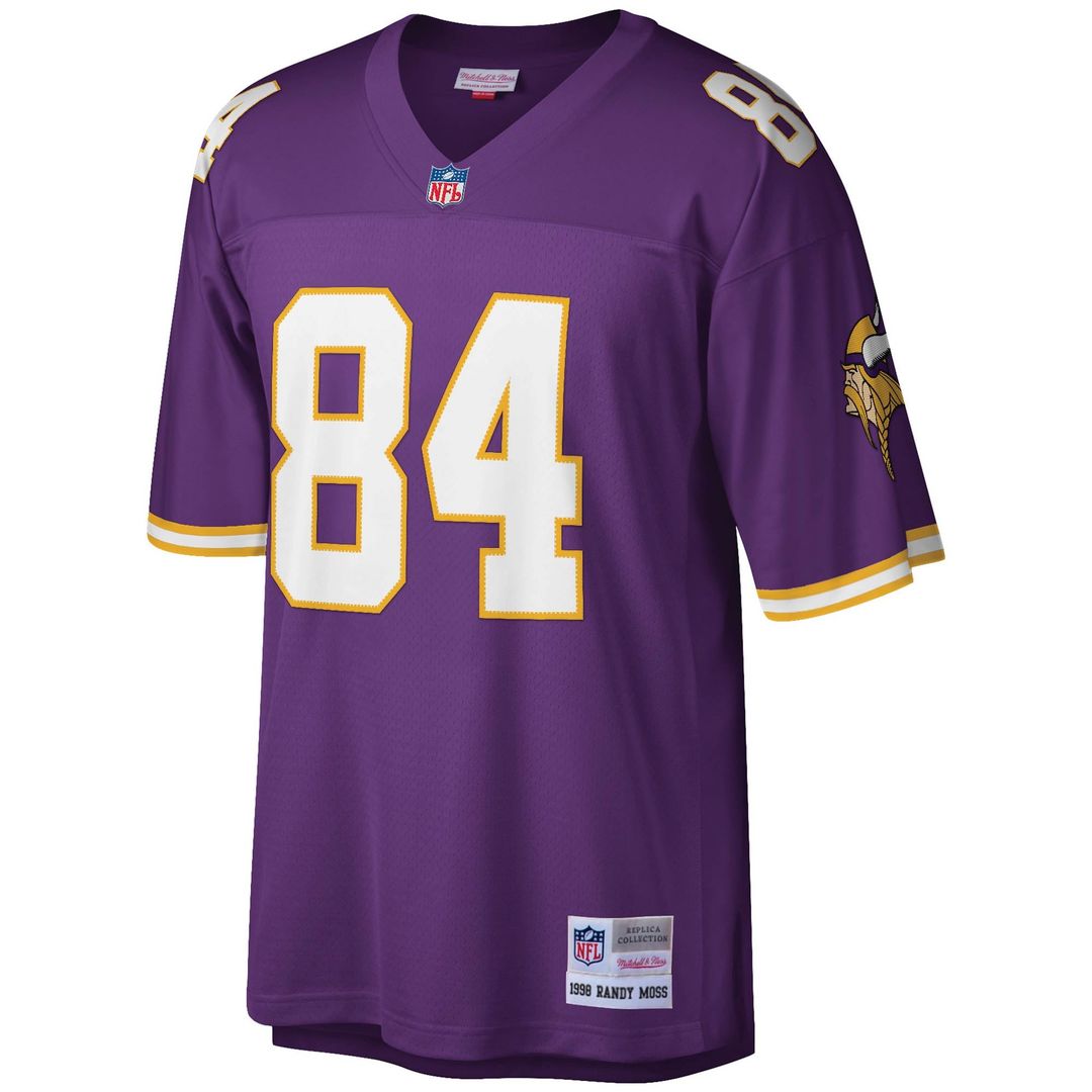 Men's Minnesota Vikings Randy Moss White Legacy Replica NFL Football Jersey - view 8