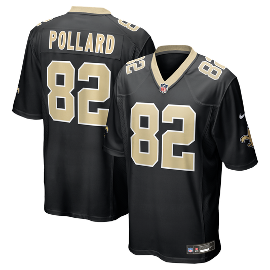 Men's New Orleans Saints Bob Pollard Black Game NFL Football Jersey - view 1