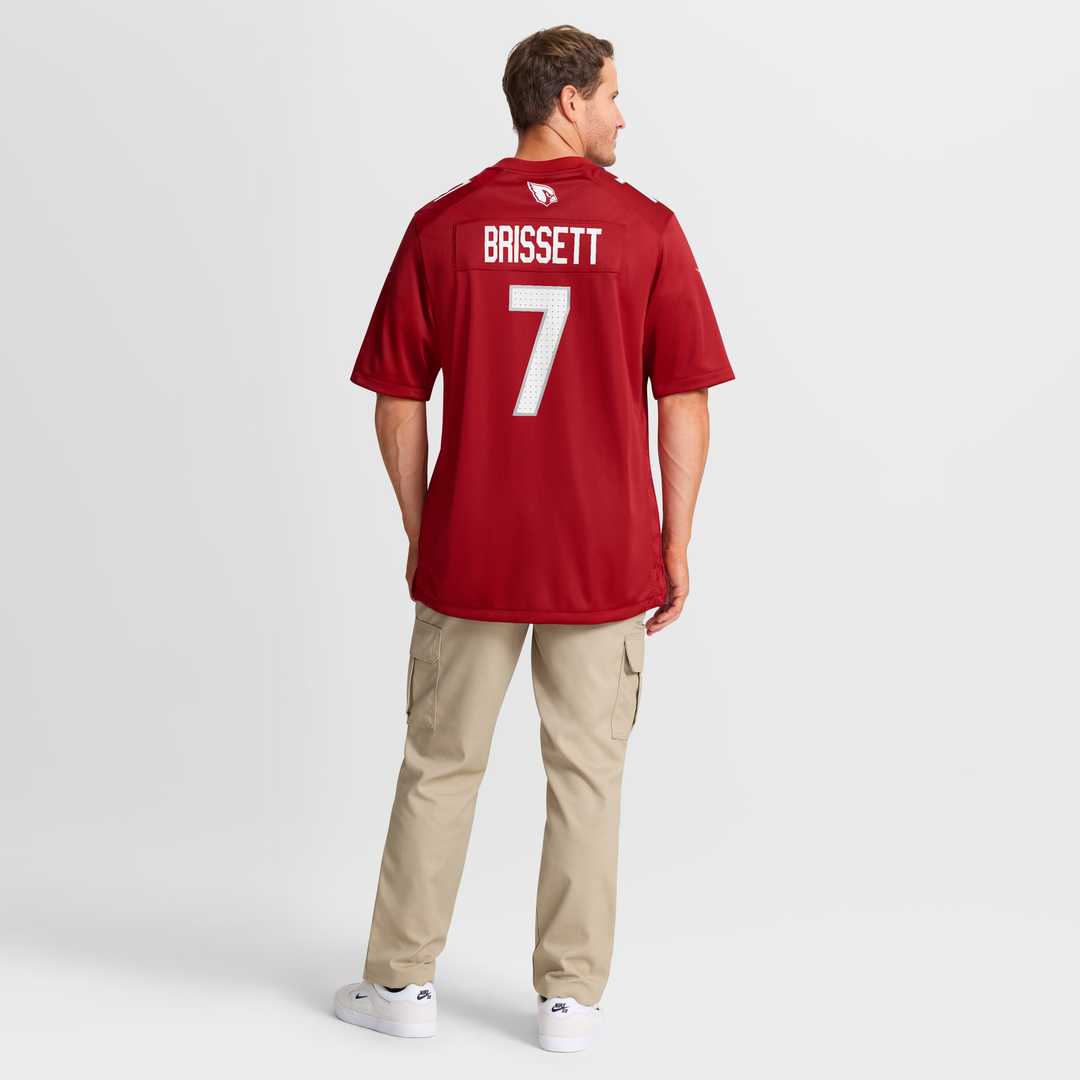 Men's Arizona Cardinals Jacoby Brissett Cardinal Team Game NFL Football Jersey - view 8