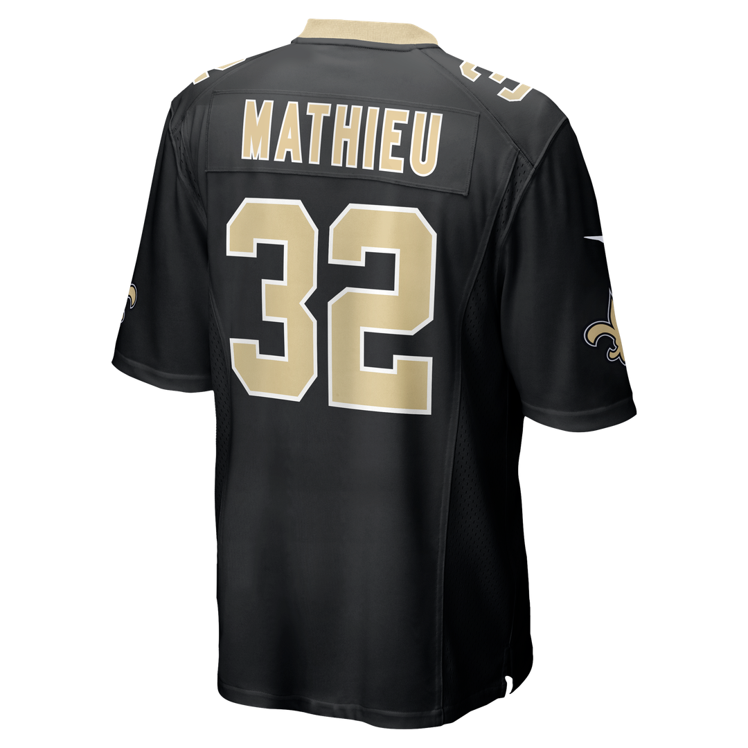 Men's New Orleans Saints Tyrann Mathieu Black Game NFL Football Jersey - view 11