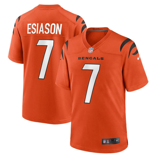 Men's Cincinnati Bengals Boomer Esiason Orange Retired Player Alternate Game NFL Football Jersey - view 1