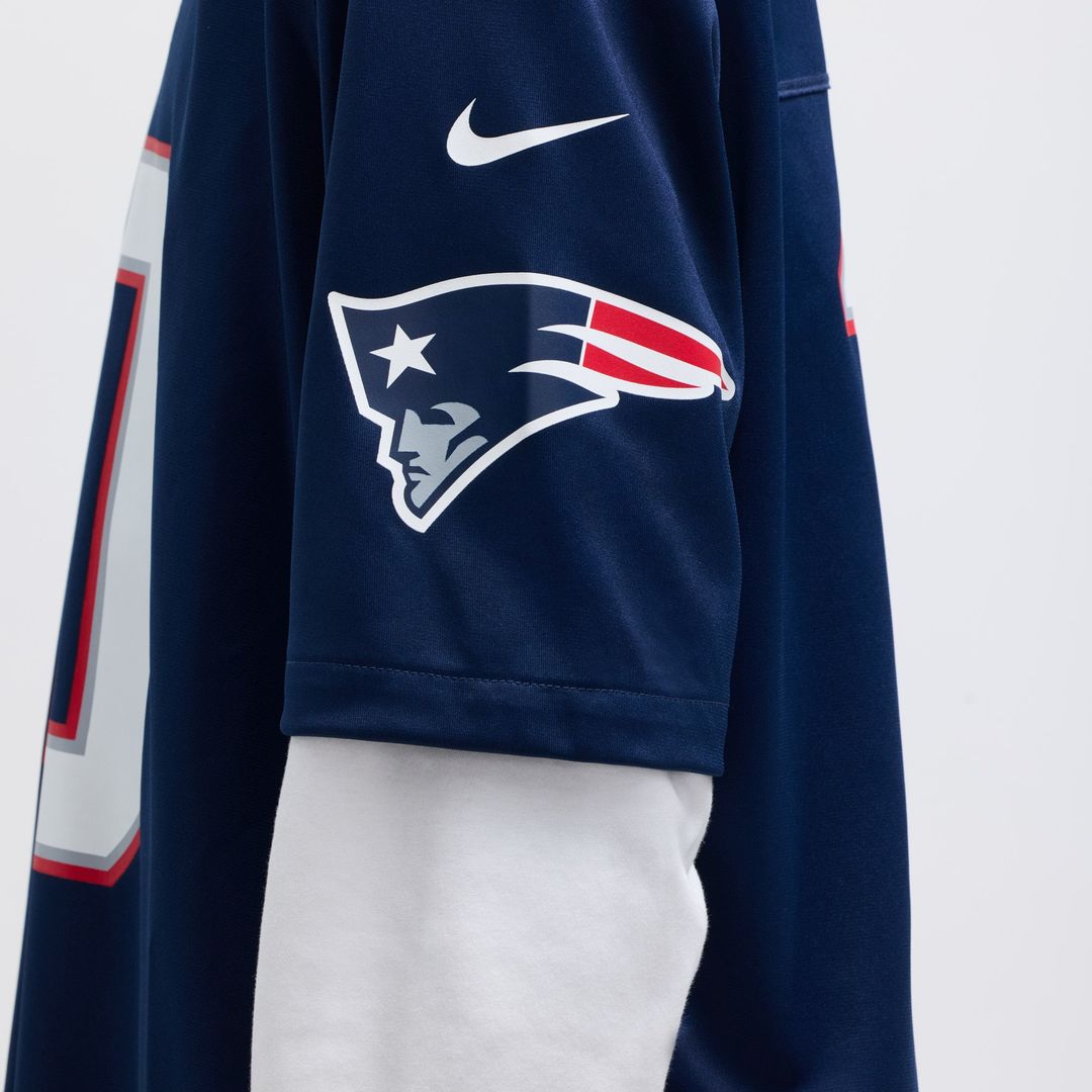 Men's New England Patriots Drake Maye Navy Player Game NFL Football Jersey - view 11