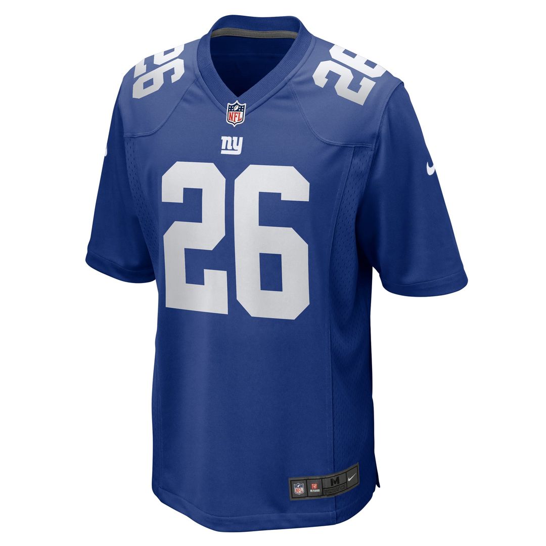 Men's New York Giants Devin Singletary Royal Team Game NFL Football Jersey - view 2