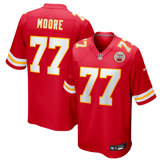 Men's Kansas City Chiefs Jaylon Moore Red Team Game NFL Football Jersey - view 1