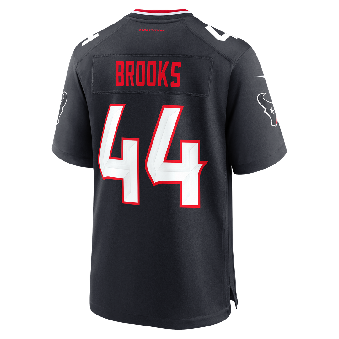 Men's Houston Texans British Brooks Navy Team Game NFL Football Jersey - view 3