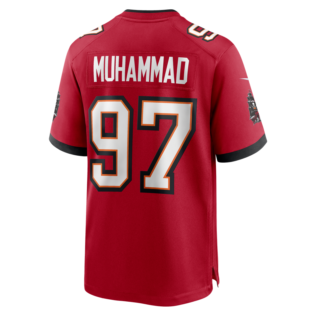 Men's Tampa Bay Buccaneers Al-Quadin Muhammad Red Team Game NFL Football Jersey - view 5