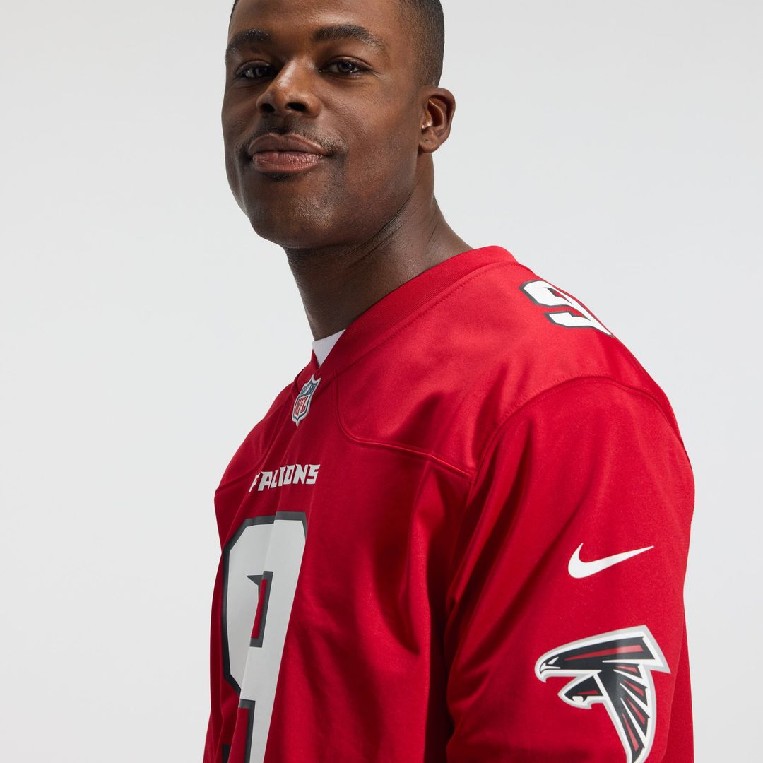 Men's Atlanta Falcons Michael Penix Jr. White Game NFL Football Jersey - view 30