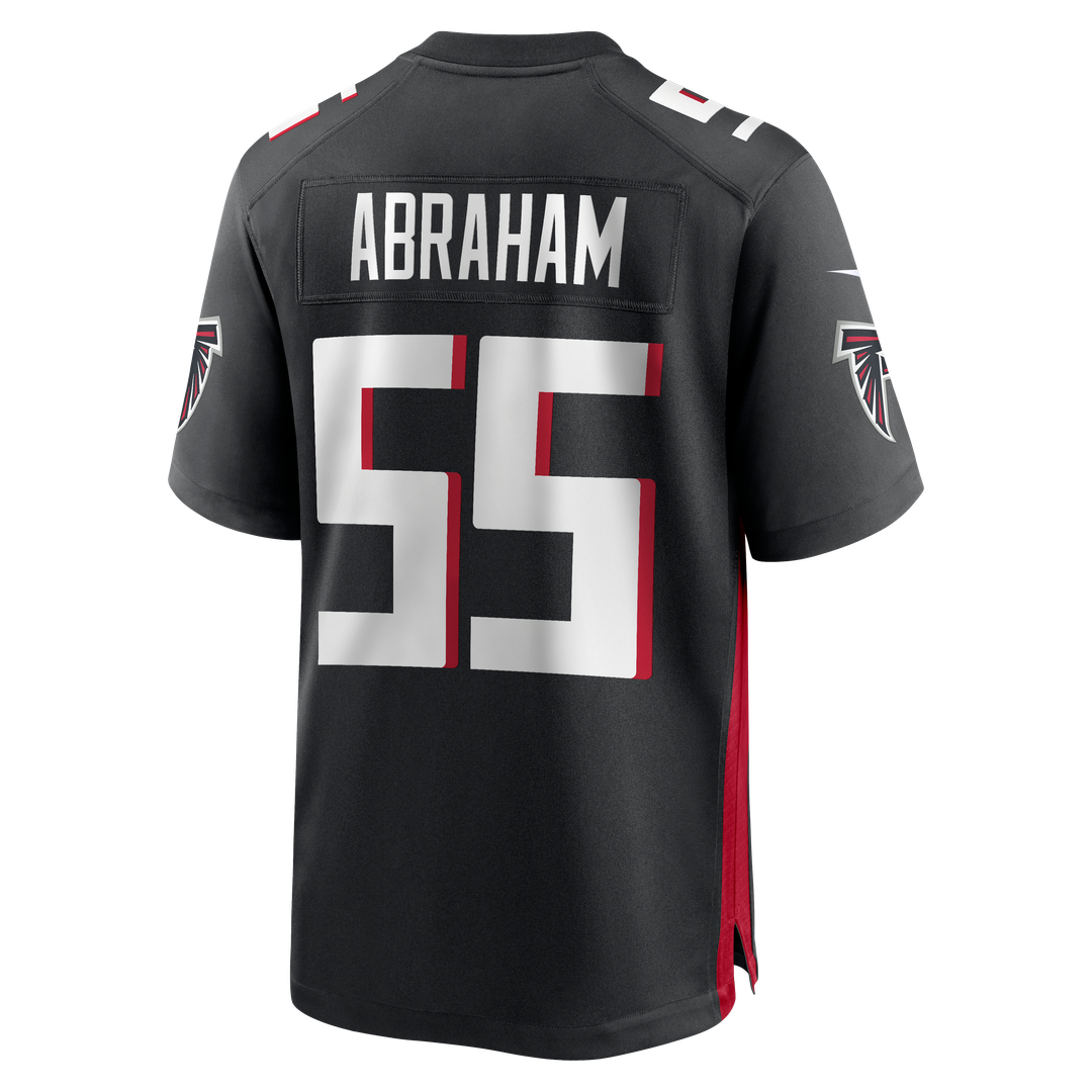 Men's Atlanta Falcons John Abraham Black Game NFL Football Jersey - view 3