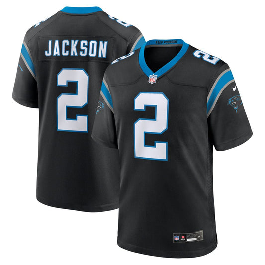 Men's Carolina Panthers Mike Jackson Black Game NFL Football Jersey - view 1