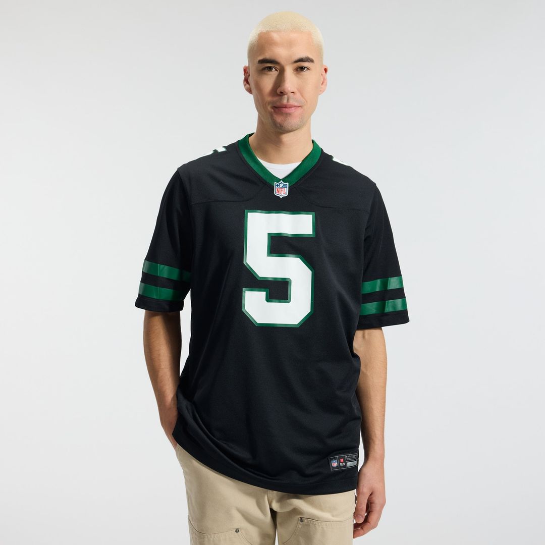 Men's New York Jets Garrett Wilson Legacy White Game NFL Football Jersey - view 41