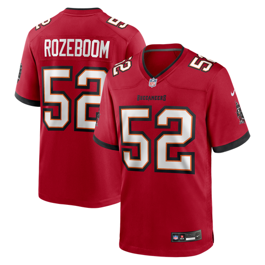 Men's Tampa Bay Buccaneers Christian Rozeboom Red Team Game NFL Football Jersey - view 1