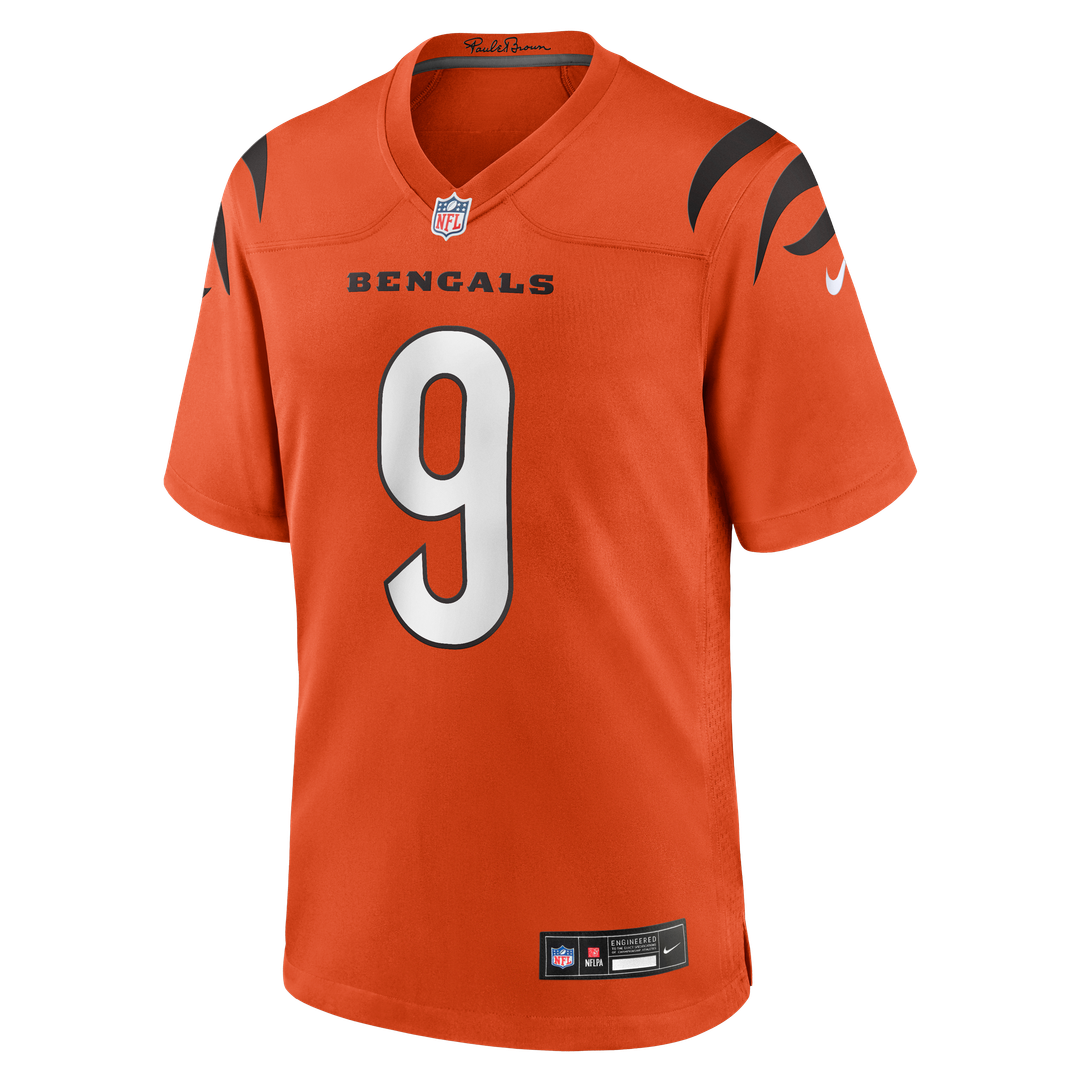 Men's Cincinnati Bengals Joe Burrow Black Player Game NFL Football Jersey - view 35