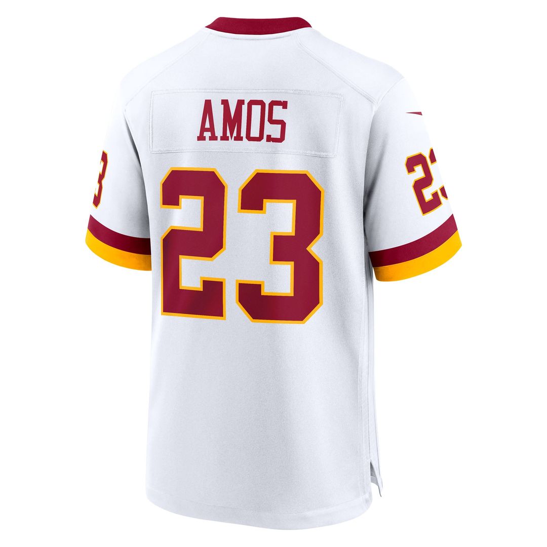 Men's Washington Commanders Trey Amos White Game Super Bowl Era NFL Football Jersey - view 3