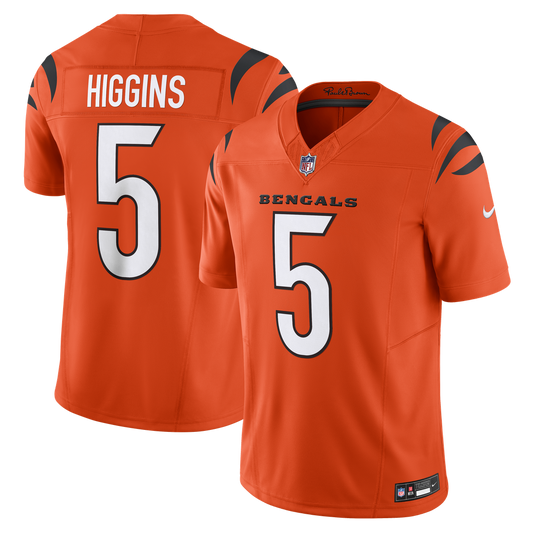 Men's Cincinnati Bengals Tee Higgins Orange Limited NFL Football Jersey - view 1
