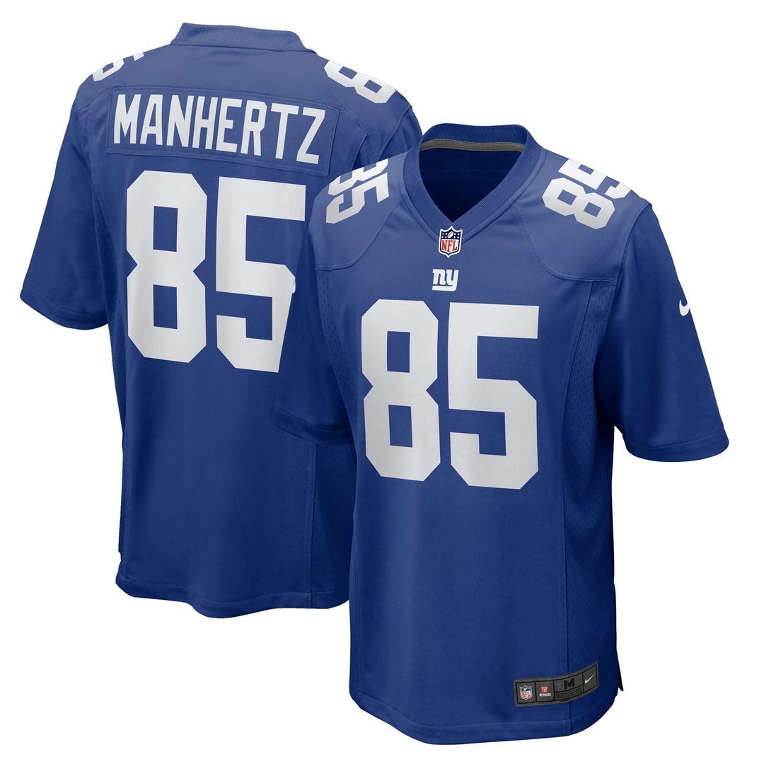 Men's New York Giants Chris Manhertz Royal Team Game NFL Football Jersey - view 1