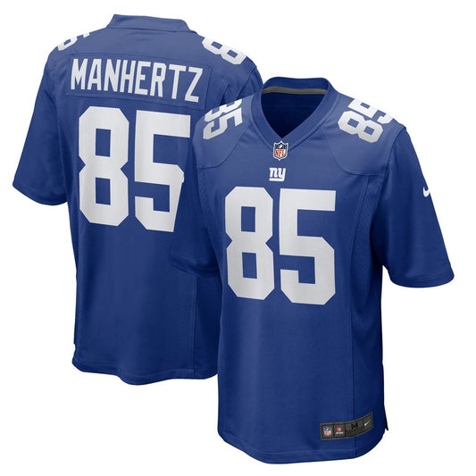 Men's New York Giants Chris Manhertz Royal Team Game NFL Football Jersey - view 1