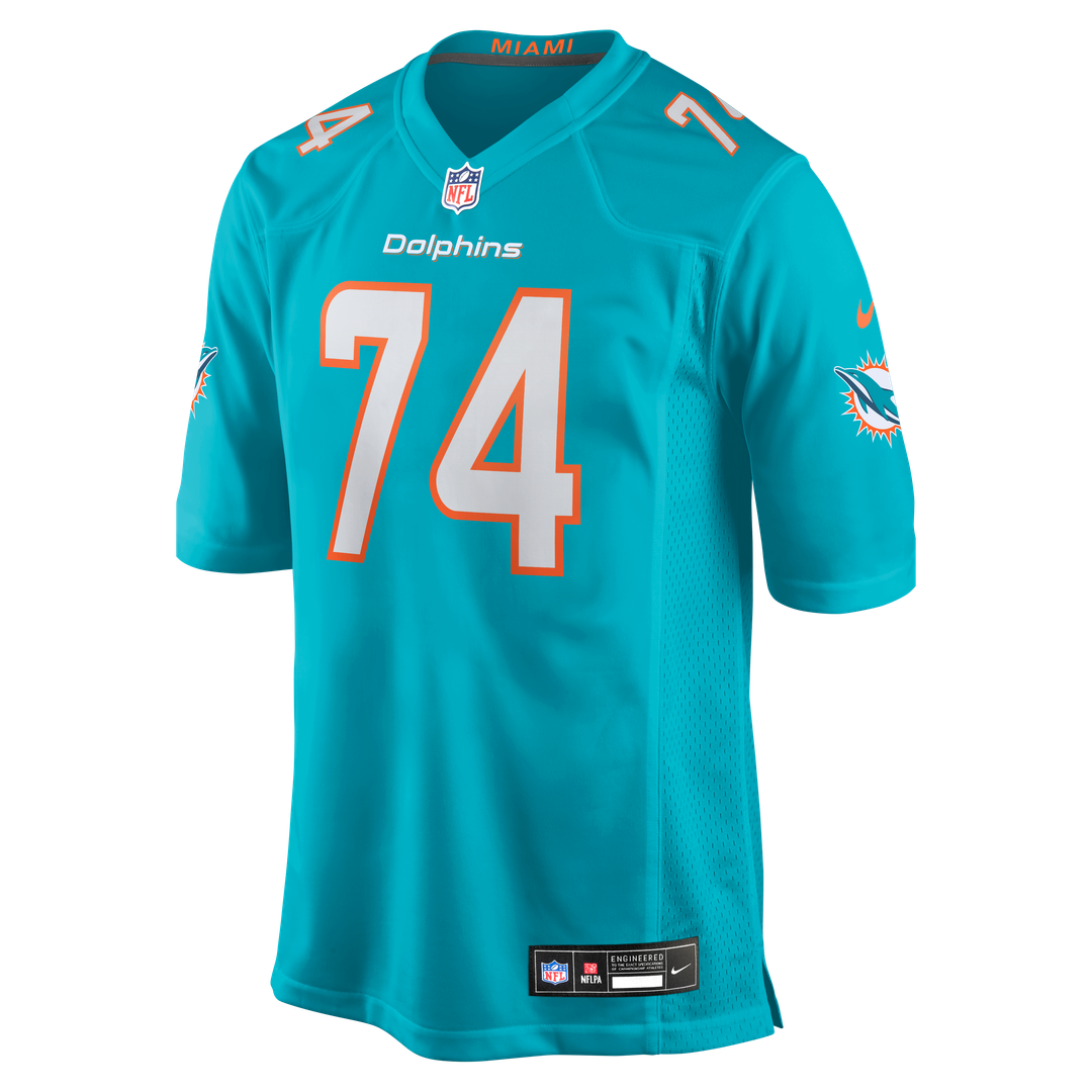 Men's Miami Dolphins Kadyn Proctor Aqua Team Game NFL Football Jersey - view 2