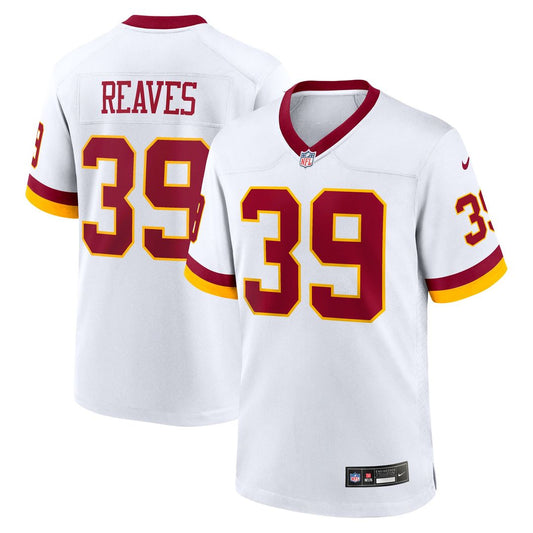 Men's Washington Commanders Jeremy Reaves White Game Super Bowl Era NFL Football Jersey - view 1