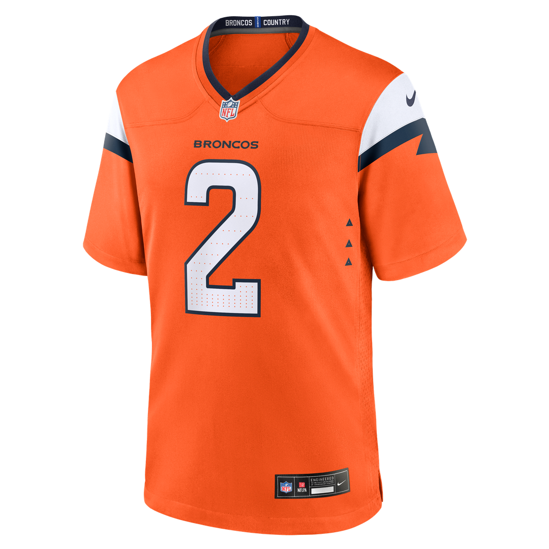 Men's Denver Broncos Patrick Surtain II Orange Team Game NFL Football Jersey - view 7