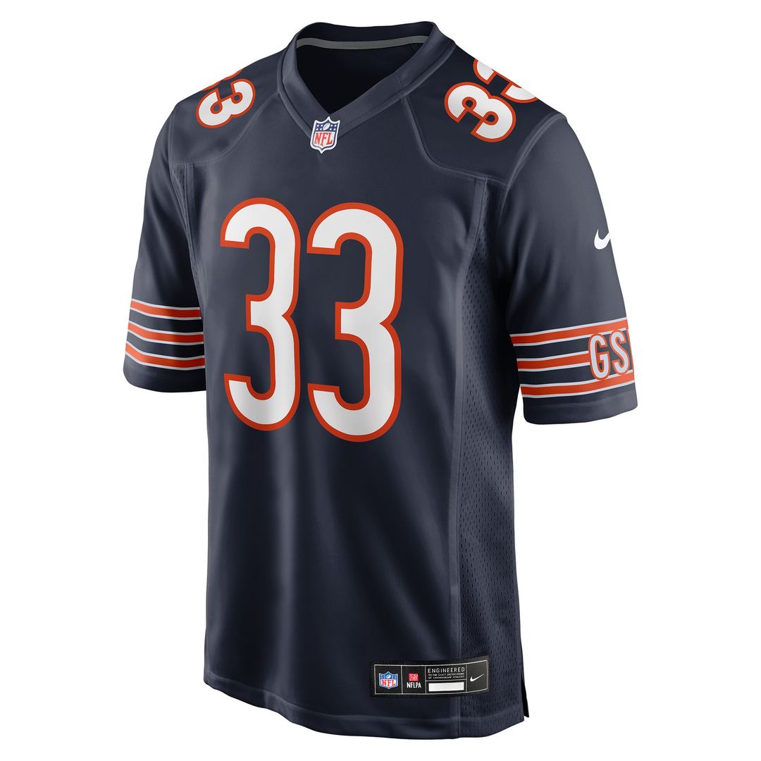 Men's Chicago Bears Jaylon Jones Navy Team Game NFL Football Jersey - view 2