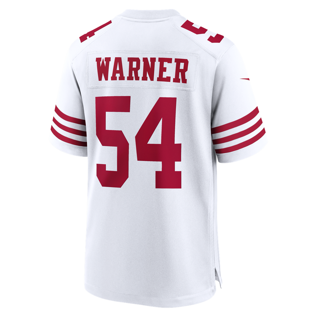 Men's San Francisco 49ers Fred Warner Scarlet 80th Anniversary Game NFL Football Jersey - view 23