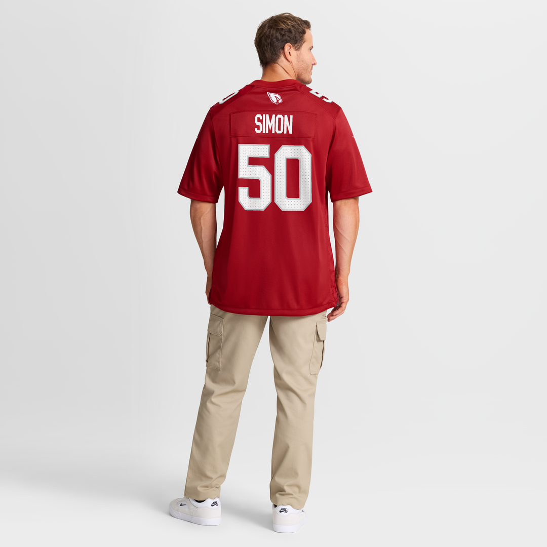 Men's Arizona Cardinals Cody Simon Cardinal Team Game NFL Football Jersey - view 8