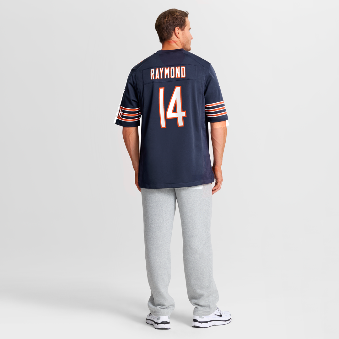 Men's Chicago Bears Kalif Raymond Navy Team Game NFL Football Jersey - view 5