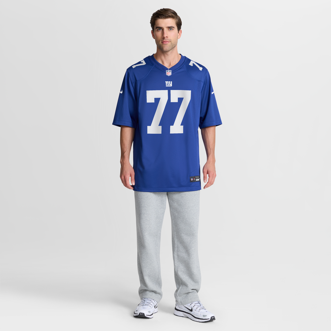 Men's New York Giants Daniel Faalele Royal Team Game NFL Football Jersey - view 2