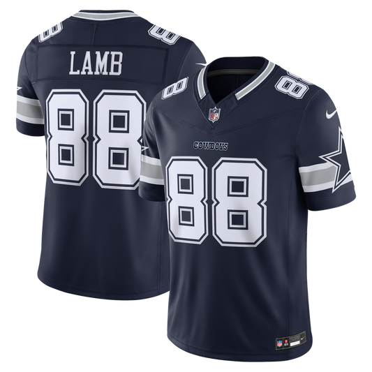 Men's Dallas Cowboys CeeDee Lamb Navy Team Stitched Limited NFL Football Jersey - view 1