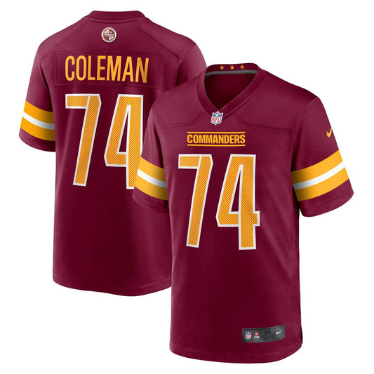 Men's Washington Commanders Brandon Coleman Burgundy Game NFL Football Jersey - view 1