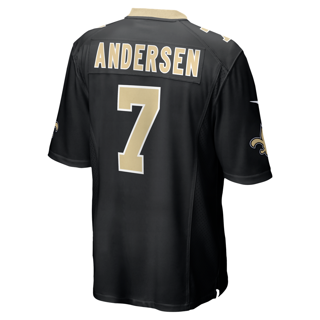 Men's New Orleans Saints Morten Andersen Black Game NFL Football Jersey - view 3