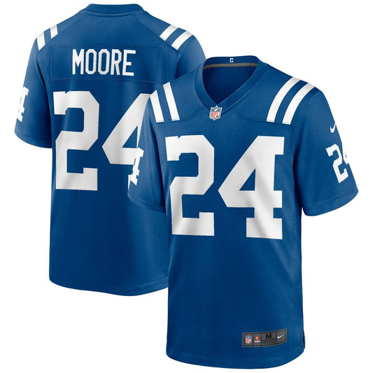 Men's Indianapolis Colts Lenny Moore Royal Game NFL Football Jersey - view 1