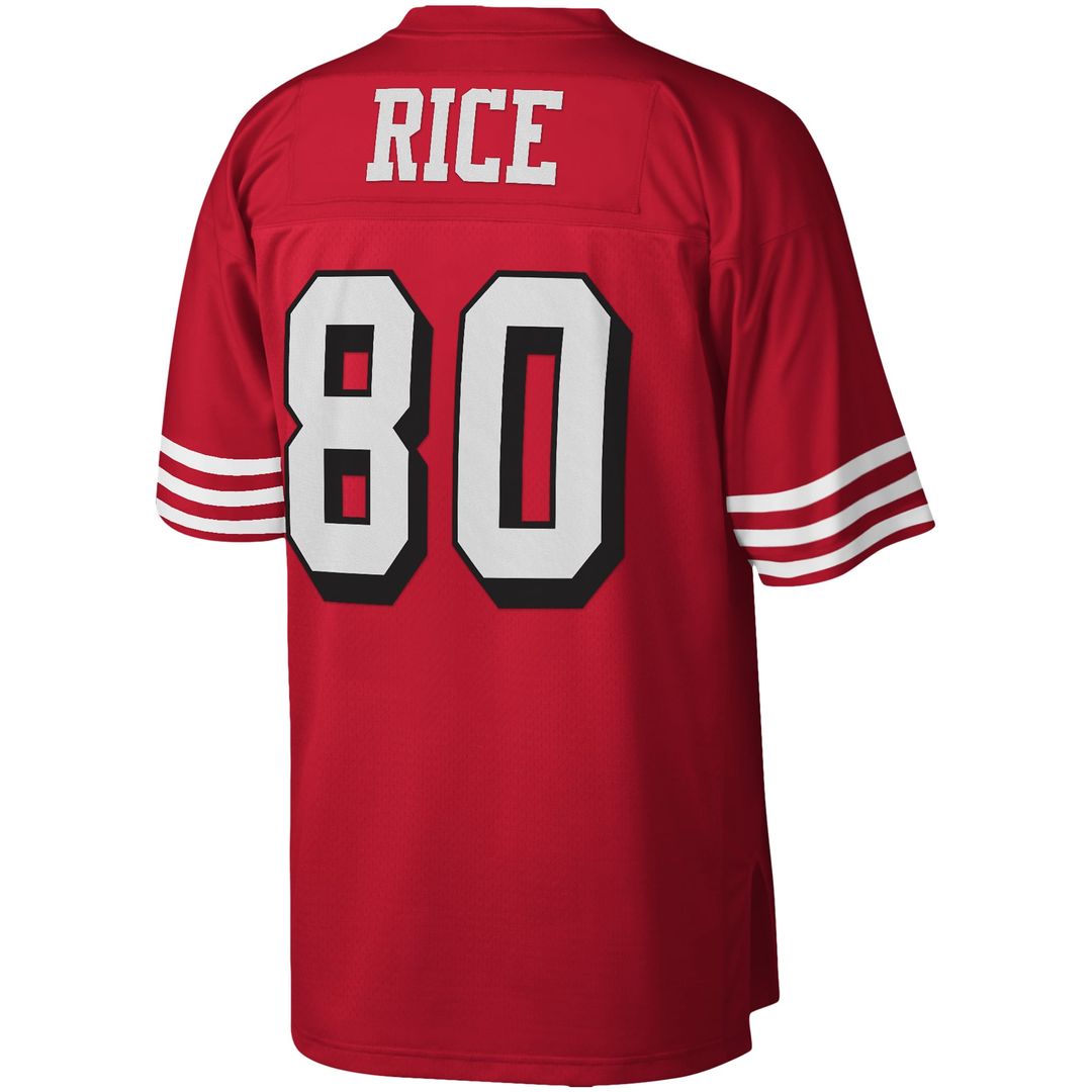 Men's San Francisco 49ers Jerry Rice Scarlet Legacy Replica NFL Football Jersey - view 3