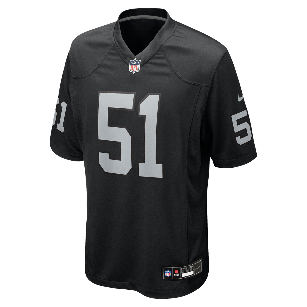 Men's Las Vegas Raiders Malcolm Koonce Black Game NFL Football Jersey - view 2