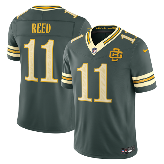 Men's Green Bay Packers Jayden Reed Green 2026 Rivalries Collection Stitched Limited NFL Football Jersey - view 1